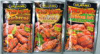 Williams Spicy Wings Barbecue, Caribbean Jerk & Teriyaki  Seasoning
