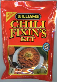 Williams Chili Original: Everyone's favorite Chili Seasoning blended with the purest ingredients to give you great chili every time!